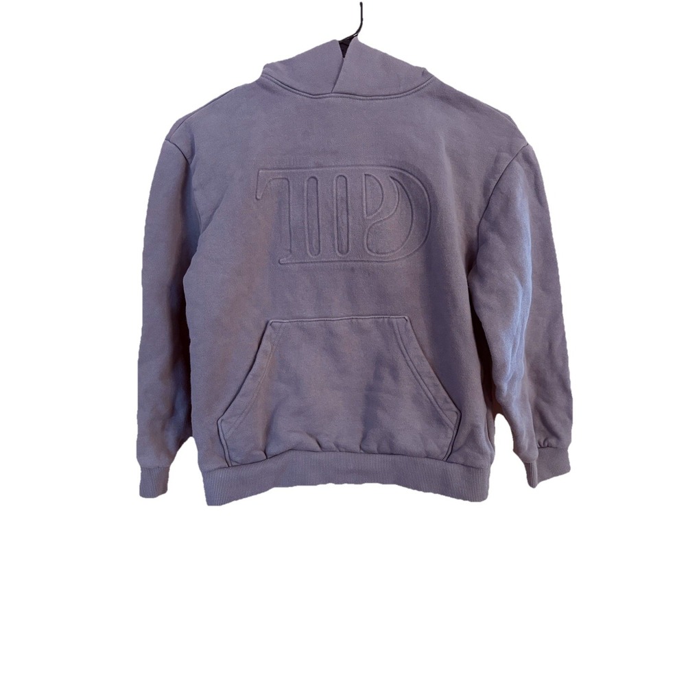 Taylor Swift‎ TTPD Hoodie Set of 2 Youth Medium Black Gray Embossed Tour Merch